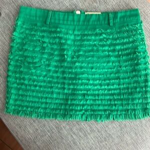 Gant by Michael Bastian 13 1/2 inch green denim grass skirt.